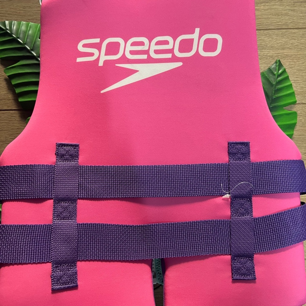 Speedo Kids Swim Vest - Pink and Purple - Picture 2 of 2